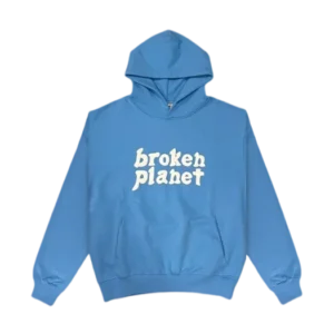 Blue Broken Planet Hoodie